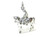 Lady Godiva sterling silver charm .925 Countess of Mercia charms FNC075 side view
