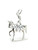 Lady Godiva sterling silver charm .925 x 1 Countess of Mercia charms FNC075 detail