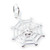 Spider on Web Small sterling silver charm .925 Spiders charms