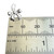 Bow TINY sterling silver charm .925 x 1 Pretty Bows charms side view