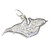 Isle of Wight sterling silver charm .925 UK Islands charms