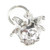 TINY Jester Fool mask sterling silver charm .925 x 1 Masks charms