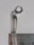 Rainbow Striped Handbag with lobster clip sterling silver charm .925 side view