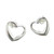 Heart sterling silver stud earrings .925 x 1 pair hearts studs EU264680