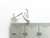Heart sterling silver stud earrings .925 pair hearts studs EU264680 detail