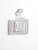 RR Car Grill sterling silver charm .925 Famous Cars charms detail