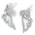 Angel Wings tiny sterling silver earrings .925 x 1 pair Angels Wings LFES-JB6022