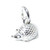 Tiny Cute Hedgehog sterling silver charm .925 x 1 Hedgehogs charms
