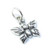 Butterfly Tiny sterling silver charm .925 x 1 Butterflies charms A1