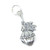 Christmas Decoration 2D sterling silver charm .925 x 1 baubles charms