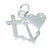 Faith Hope and Charity sterling silver charm .925 x 1 Caring charms