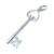 21st Birthday Key sterling silver charm .925 x 1 Twenty First charms