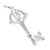 18th Birthday Key sterling silver charm .925 Eighteenth Birthdays