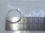 Apx 33mm plain tube creole hoop sterling silver earrings .925 pair side view