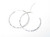 Apx 25mm Diamond cut hoop earrings .925 pair hoops size example