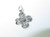 Flower sterling silver charm .925 Flowers charms additional view