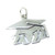 Graduation Mortarboard 2022 sterling silver charm .925 Graduate charms