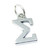 Sigma Greek Alphabet sterling silver charm .925 letters charms