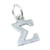 Sigma Greek Alphabet sterling silver charm .925 Symbols letters charms