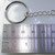 26mm Keyring with chain sterling silver fitting .925 Key ring side view