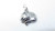 Sleeping Cat sterling silver 2D charm .925 Asleep Kitten charms additional view