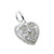 TINY Love Heart charm sterling silver charm .925 x 1 Loving charms