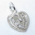 TINY Love Heart charm sterling silver charm .925 Loving charms additional view