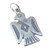 Native American Thunderbird sterling silver charm .925 Thunder Bird