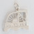 Laxey Wheel sterling silver charm .925 Waterwheel & Isle of Man charms size example