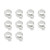 Pack of 10 CHARM CARRIERS dangle-holder- bail 925 sterling silver