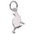 SMALL pussy cat sterling silver charm .925 x 1 Cats charms