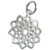 Crown Chakra sterling silver charm - pendant .925 Chakras pendant charms