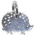 Hedgehog sterling silver charm .925 Hedgehogs Hedge Hogs charms Z1