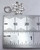 Apx 13mm small Lily sterling silver charm .925 Small Lilies charms size example