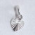 Apx 6mm Tiny Micro starburst love heart sterling silver charm .925 Hearts additional view
