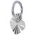 Apx 6mm Tiny Micro starburst love heart sterling silver charm .925 Hearts alternate view