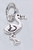 Apx 12mm Tiny Micro Flamingo sterling silver charm .925 TINY Flamingos charms additional view