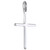 Apx 26mm plain sterling silver cross pendant .925 x 1 Crosses pendants