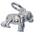 Gorilla Ape sterling silver charm .925 Apes and Gorillas charms alternate view 2