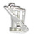 Cricket Bat Ball and stumps sterling silver charm .925 Cricketing charms