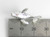 Humpback whale sterling silver charm .925 x 1 Hump Back Whales charms A1