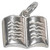 Sterling Silver Holy Bible Charm Open Book Cross Christian additional view