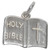 Sterling Silver Holy Bible Charm Open Book Cross Christian
