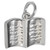 Sterling Silver Holy Bible Charm Open Book Cross Christian