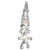 Sterling Silver Troll Charm Pendant 925 Pointed Hair Bracelet Necklace Gift