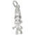 Sterling Silver Troll Charm Pendant 925 Pointed Hair Bracelet Necklace Gift