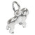 Sterling Silver Gorilla Charm Pendant 925 Ape Animal Bracelet Necklace Gift additional view 2
