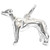 Sterling Silver Greyhound Dog Charm Pendant 925 Whippet Bracelet Necklace