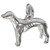 Sterling Silver Greyhound Dog Charm Pendant 925 Whippet Bracelet Necklace