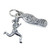 Runner & 26.2 mile running shoe sterling silver charm .925 Runners charms